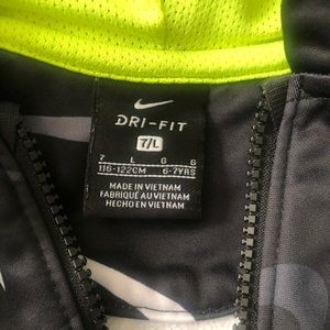 Black and green Nike jacket